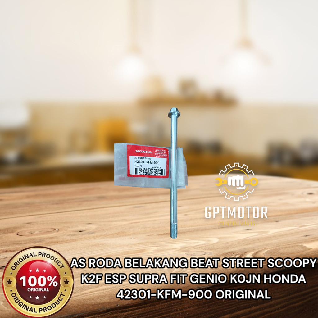 ด้านหลัง AXLE BEAT STREET SCOOPY K2F ESP SUPRA FIT GENIO K0JN HONDA 42301-KFM-900 เดิม
