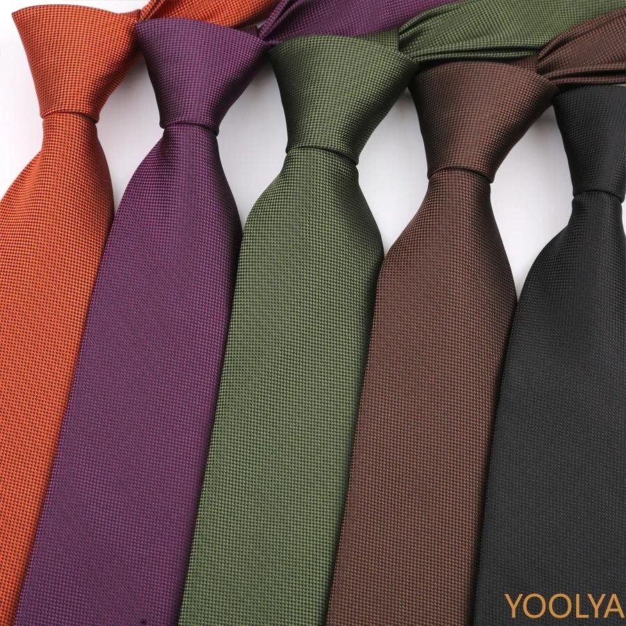 ใหม่ 8 ซม.Mens เนคไทสีทึบ Ties สําหรับ Man เจ้าบ่าวคอ Tie สําหรับผู้ชายธุรกิจงานแต่งงาน