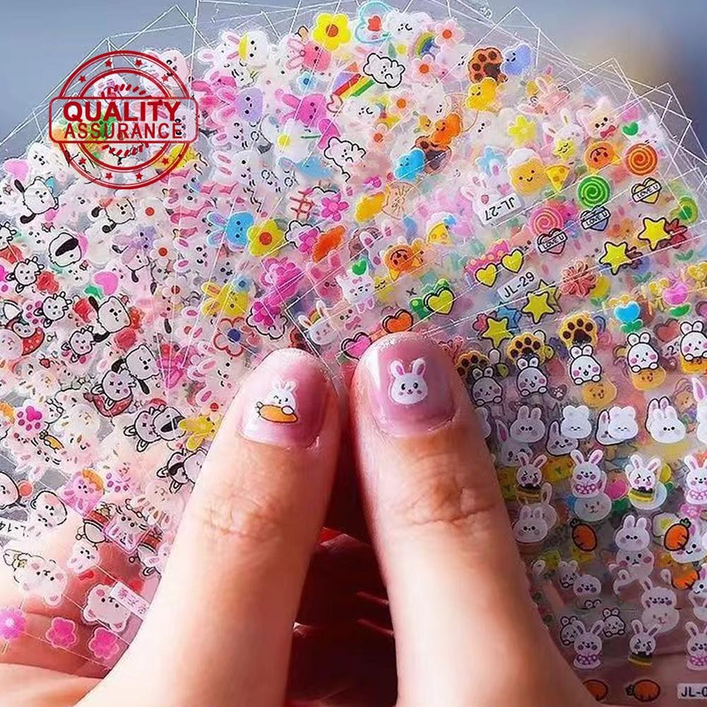 สติ๊กเกอร์ติดเล็บเรืองแสงในที่มืดน่ารักสติ๊กเกอร์เรืองแสงสําหรับเด็ก Art Nail Y7Y5