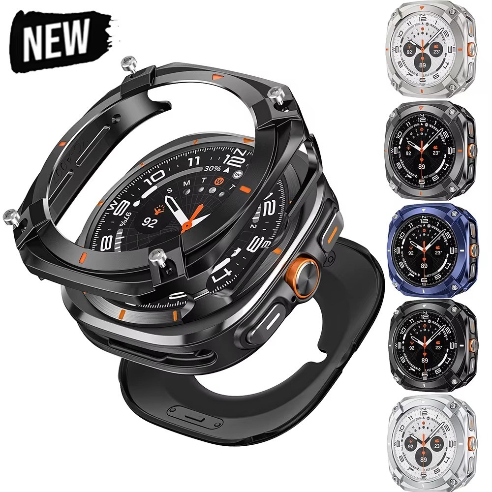 อลูมิเนียมอัลลอยด์กันชนโลหะสําหรับ Samsung Galaxy Ultra Watch 7 Ultra 47 มม.สําหรับ Samsung Galaxy Watch ULTRA 2025