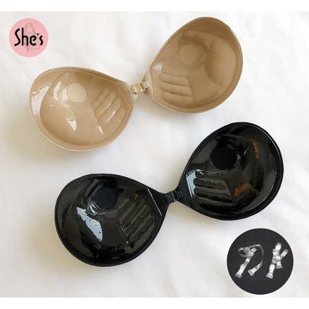 บราเกาะอก 3cm บราปีกนกตะขอหน้า พร้อมแถมสายใส 1 เส้น บราดูมๆ บรากาวซิลิโคน บราปีกนก 🔥หน้า