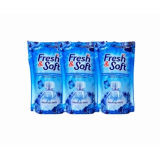 [ ยกลัง ] Fresh&Soft Fabric Softener เฟรชแอนด์ซอฟท์ ผลิตภัณฑ์ปรับผ้านุ่ม ขนาด 450 มล. (ยกลัง36ถุง) คละกลิ่น