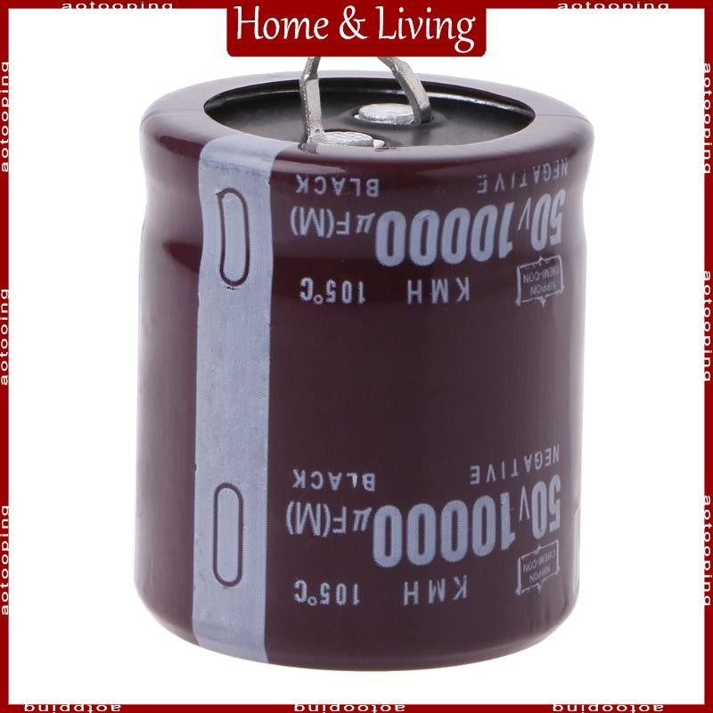 AOTO 10000uF 50V 105°C Power Electrolytic Capacitor Snap Fit