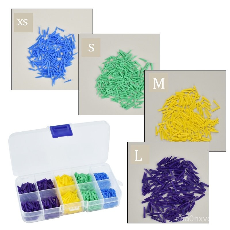 800 Pcs Dental Wedge Disposable Plastic Diastema Wedges Dental Materials 4 Sizes