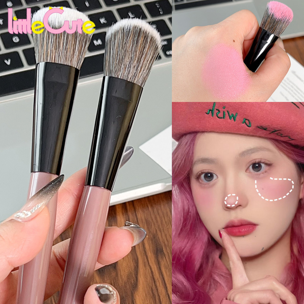 [MAKEUP]ชุดแปรง V Face Silhouette | เครื่องมือผสมรูปพัดลมสําหรับแก้ม คอนทัวร์ ด้ามอลูมิเนียมแบบพกพาพ