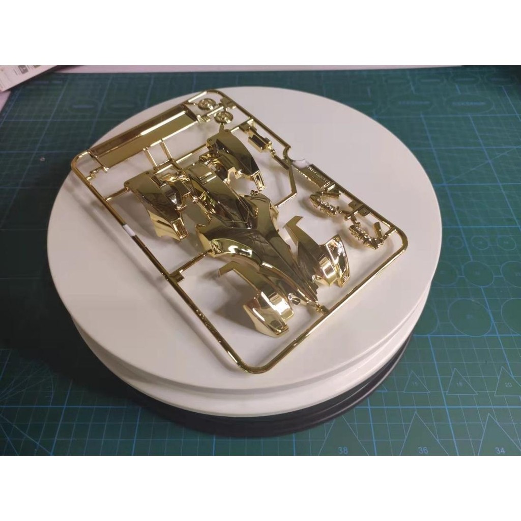 Sharp Ze  Mini 4wd ประกอบขับเคลื่อนสี่ล้อเปลือกรถ Pure Gold เปลือกรถไฟฟ้าดุมล้อ Big Mac ดัดแปลงอุปกร