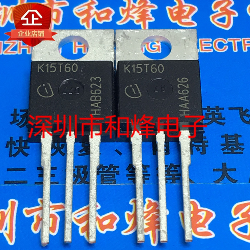 K15T60 IKP15N60T โกดังนําเข้าคลังสินค้าพร้อม TO-220 MOS Field Effect Tube 600V 15A