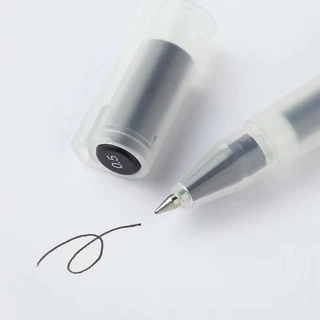 MUJI ปากกาปกใหม่ 0.5 มม./0.38 มม. ปากกาหมึกเจล สีดํา น้ําเงิน หมึกแดง น้ําเงิน