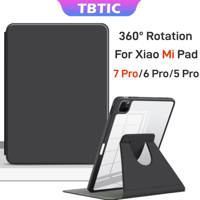 ทีบิก 360° เคสหมุนสําหรับ Xiaomi Pad 7 Pro 7/6/5 ปลอก 11.2 11 นิ้ว 2024 พร้อมช่องเสียบที่ใส่ดินสอ 6 Pro 5 Pro ฝาครอบ