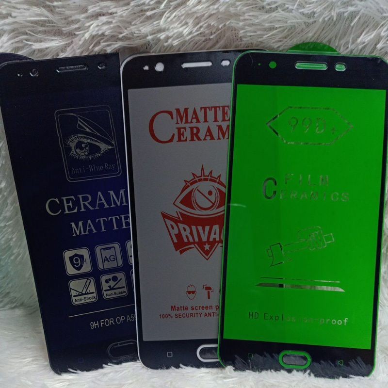HP LAYAR TG CERAMIC OPPO F1S OPPO A59 ANTI-SCRATCH FULL SCREEN PROTECTOR GUARD Df Store