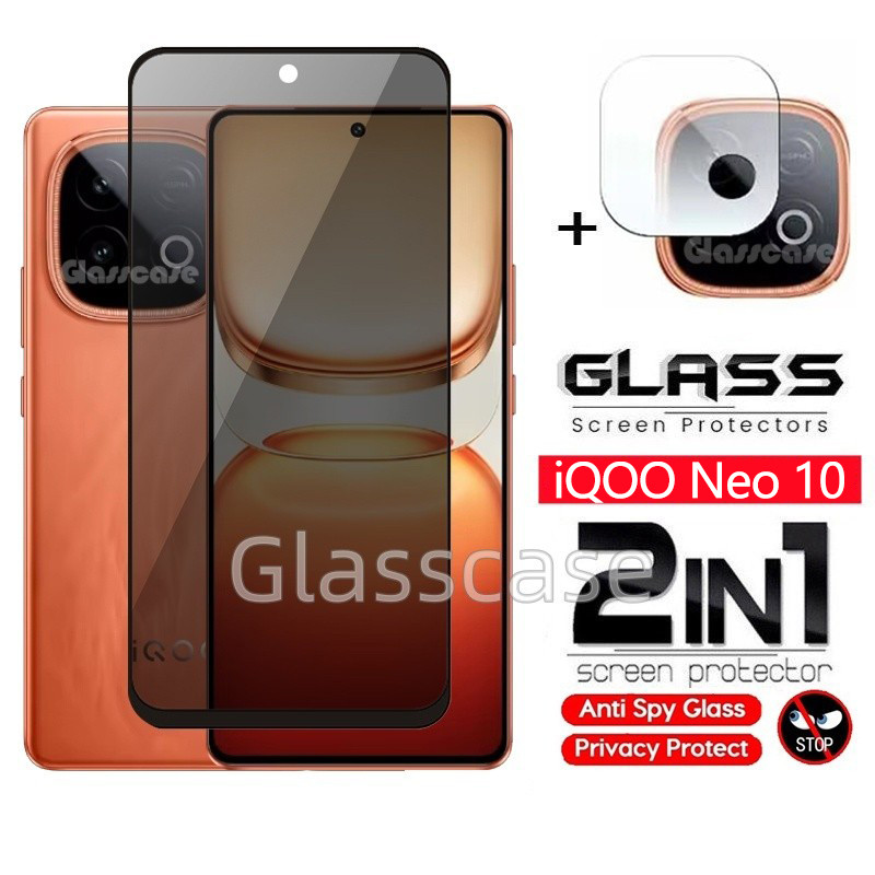 2 in 1 Anti-spy กระจกนิรภัยป้องกันฟิล์มสําหรับ Nothing โทรศัพท์ 4A Pro Phone4A Pro Phone4APro คลุมทั้งหมดหน้าจอความเป็นส่วนตัวด้านหน้าฟิล์มป้องกันหน้าจอกระจกกลับกล้องเลนส์ฟิล์ม