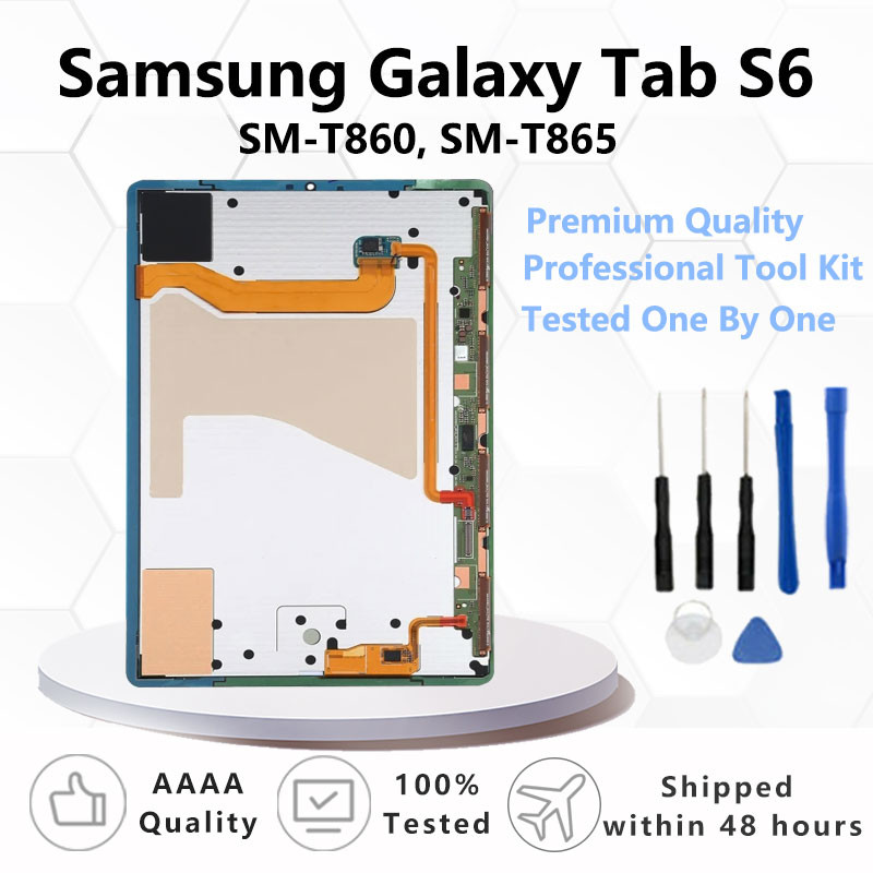 OEM สําหรับ Samsung Galaxy Tab S6 SM-T860/SM-T865 หน้าจอสัมผัส Digitizer แผงแก้ว Super AMOLED จอแสดง