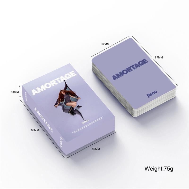 Jisoo First Mini อัลบั้ม AMORTAGE การ์ด LOMO Kim Jisoo BLACKPINK Photocard โปสการ์ด jisoo First Mini