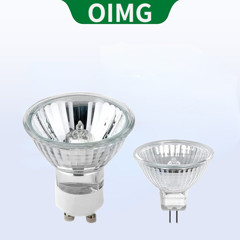 Oimg หลอดฮาโลเจนสปอตไลท์หรี่แสงได้ 30°/ลําแสงมุม Gu10 Mr16 Mr11 Gu4 Ac220v Dc12v กระจกที่อยู่อาศัย 2pins 20w-50w Warm White