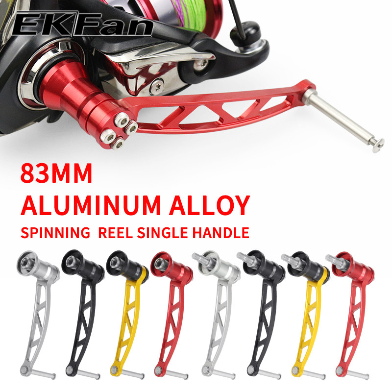EKfan ด้ามจับรอกตกปลาอลูมิเนียมอัลลอยด์สําหรับ abu Daiwa Shimano Spinning lure Reel