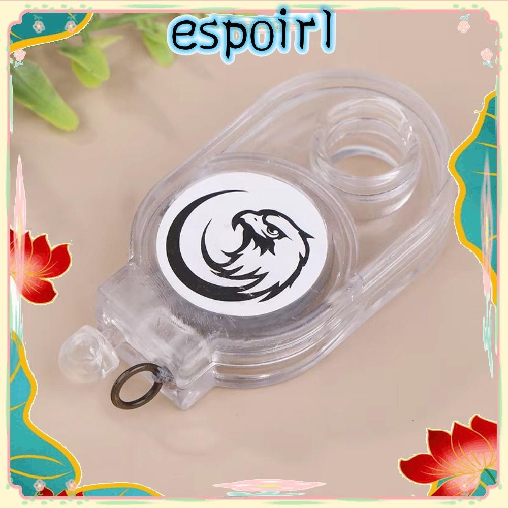 ESPOIR พวงกุญแจล่าสัตว์ Rebound Retractable ดึงพวงกุญแจ เครื่องมือล่าสัตว์พลาสติกที่ทนทานสำหรับไก่และเป็ด