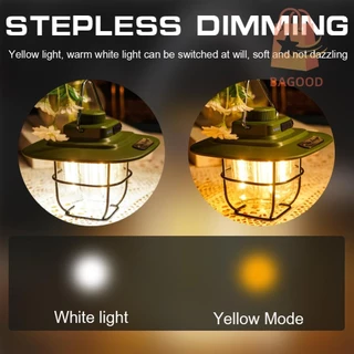 ไฟ LED สำหรับตั้งแคมป์ กันน้ำ หรี่แสงได้ แขวนได้ 4500mAh ครอบครัวตั้งแคมป์ตกปลา ลานบ้าน ปิกนิก สวน
