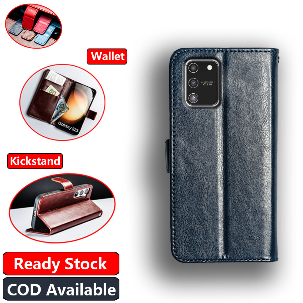 Samsung Galaxy S10 Lite A91 SM-G770F DS Vintage Classic Leather Wallet Folio Phone Case Flip Noteboo