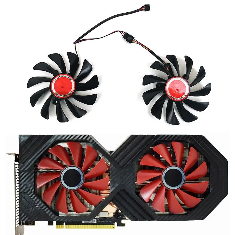 ใหม่ 95 มม.4pin CF1010U12S DC 12V FDC10U12S9-C VEGA 64 56 GPU พัดลมสําหรับ XFX AMD Radeon VEGA5664 R