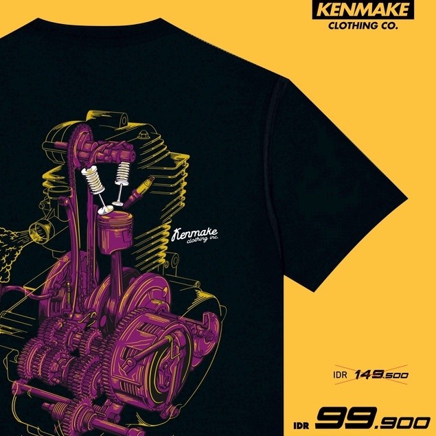 เสื้อยืด CB kenmake เสื้อยืด CB ragat สําหรับผู้ชายและผู้หญิง รุ่นสีดํา