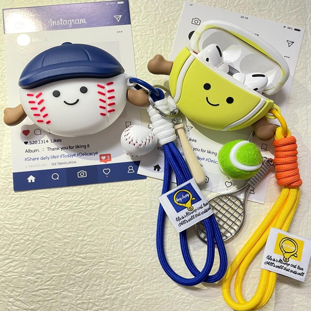 Jellycat น่ารักเบสบอลเทนนิสสําหรับ Huawei FreeClip กรณี FreebudsPro4 หูฟัง freebuds6i ซิลิโคน SE2 Anti-Drop 4E/5iPro3 นุ่ม