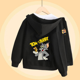แจ็คเก็ตการ์ตูนทอมแอนด์เจอร์รี่สำหรับเด็ก เสื้อกันหนาวแขนยาว…