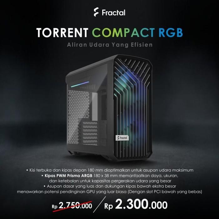 กระจกนิรภัย FRACTAL DESIGN TORRENT COMPACT