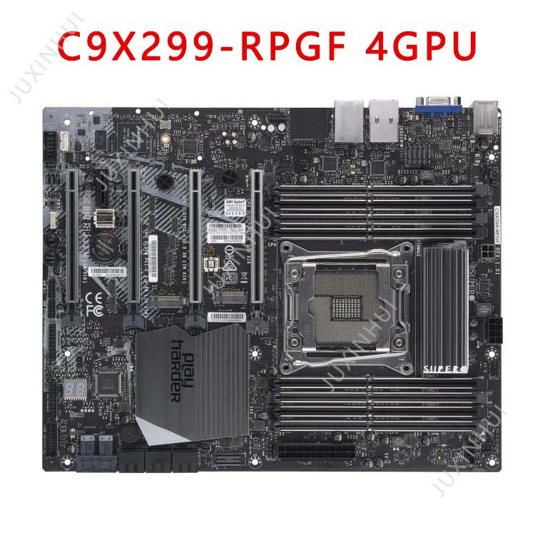 Supermicro C9X299-RPGF-L x299 ชิป lga2066 รองรับ i7 7800x 8700x เมนบอร์ดโอเวอร์คล็อก