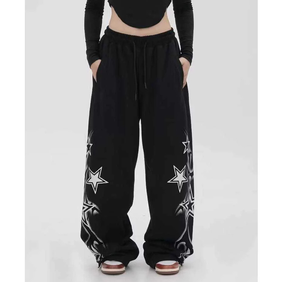 DOLLAR - กางเกง ZPF ROWIN BINTANG, THE LATEST BAGGY CARGO CULOTTS / STAR PANTS, ผู้หญิงมาตรฐาน OVERS