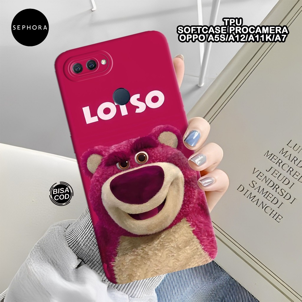 เคส HP OPPO A5S/A12/A11K/A7 Softcase - เคสแฟชั่นLotso - OPPO A5S/A12/A11K/A7 - เคสกล้อง Pro - เคส OP