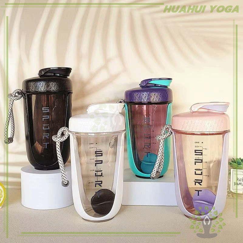 แบบพกพา แนวสปอร์ต ถ้วยปั่น แก้วโปรตีนเชค  แก้วน้ำพกพา แก้วชงโปรตีนสำหรับเขย่าเวย์ - รูปที่ 7