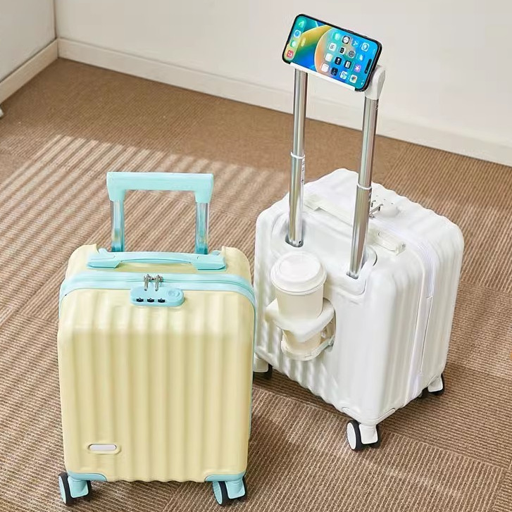 2025 รูปแบบใหม่ 14 นิ้วกระเป๋าเดินทางขนาดเล็ก 3-Segment ปรับจับรวมกันล็อคกระเป๋าเดินทาง