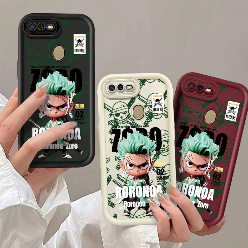 การ์ตูน Roronoa Zoro เคสโทรศัพท์สําหรับ OPPO F5 เยาวชน F7 F9 F11 Pro F19 F21 Pro กันกระแทก Soft TPU ฝาหลังปลอก
