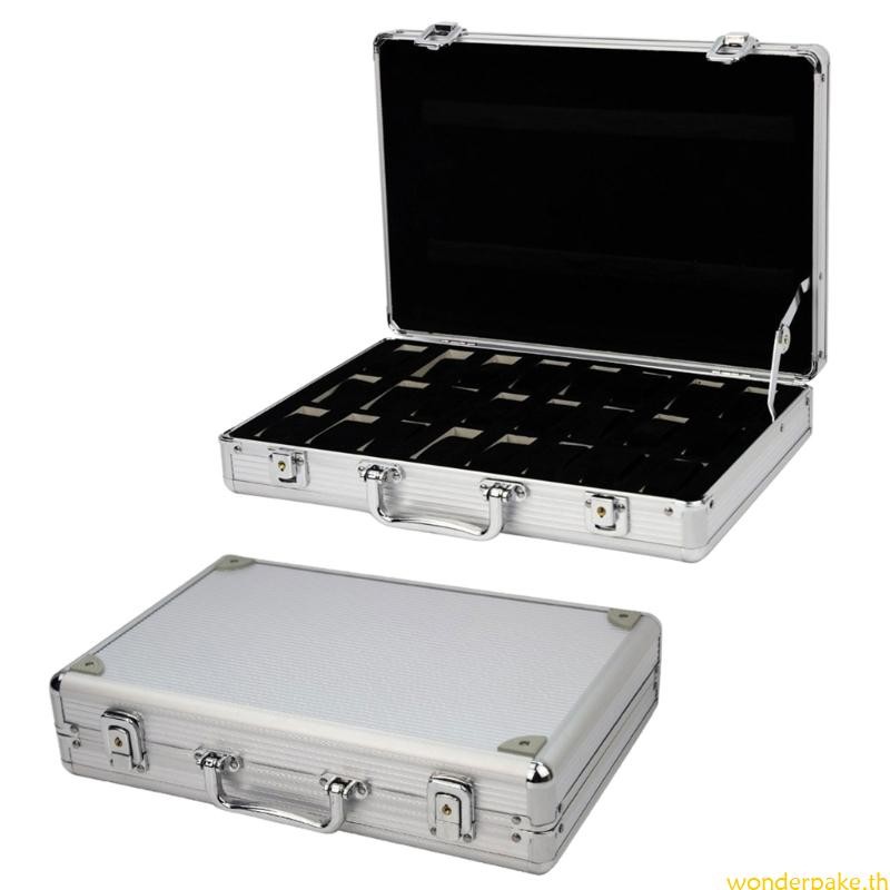 Wonder 24-Slot กล่องนาฬิกา Travel Storage Case นาฬิกาโหมด Travel Mode กระเป๋าเดินทางรูปร่างกล่องนาฬิกากรณี