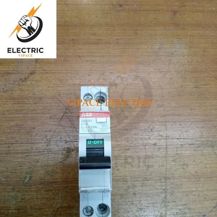 Rcbo abb dsn201 1phase 16a 0,03a