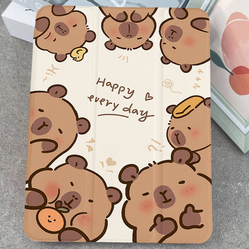 เคสไอแพด gen11 A16 gen7 gen8 gen9 360°หมุนตั้ง/นอนได้ Air4/5 พร้อมถาดใส่ปากกา Air6 Air7 Air11 pro11