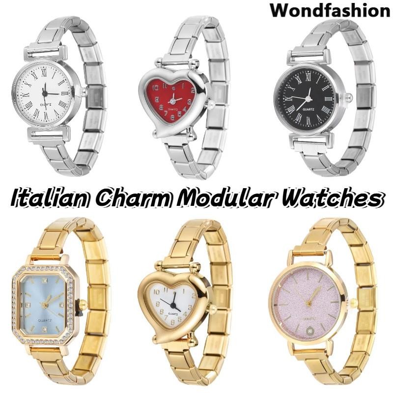 Hot Italian Charm Modular นาฬิกานาฬิกาข้อมือ Fit 9 มม.สร้อยข้อมือสแตนเลส DIY เครื่องประดับทําอุปกรณ์เสริม