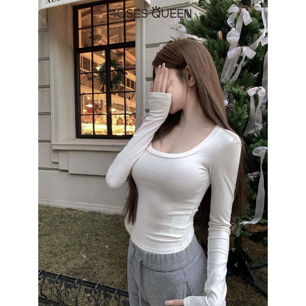 MosesQueen แฟชั่นผู้หญิงเสื้อป้องกันแสงแดดแขนยาว 2025 ฤดูร้อน Comfort เสื้อป้องกันแสงแดดน้ําหนักเบา Breathable แฟชั่น Top #63079