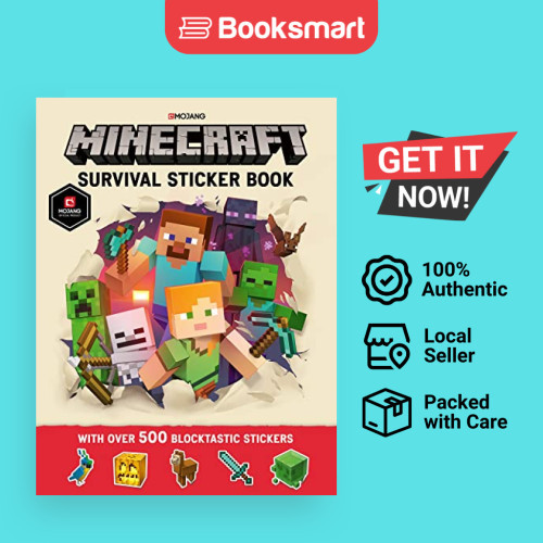 หนังสือสติกเกอร์การอยู่รอดของ Minecraft: หนังสือ Minecraft อย่างเป็นทางการจาก Mojang [ปกอ่อน] Mojang
