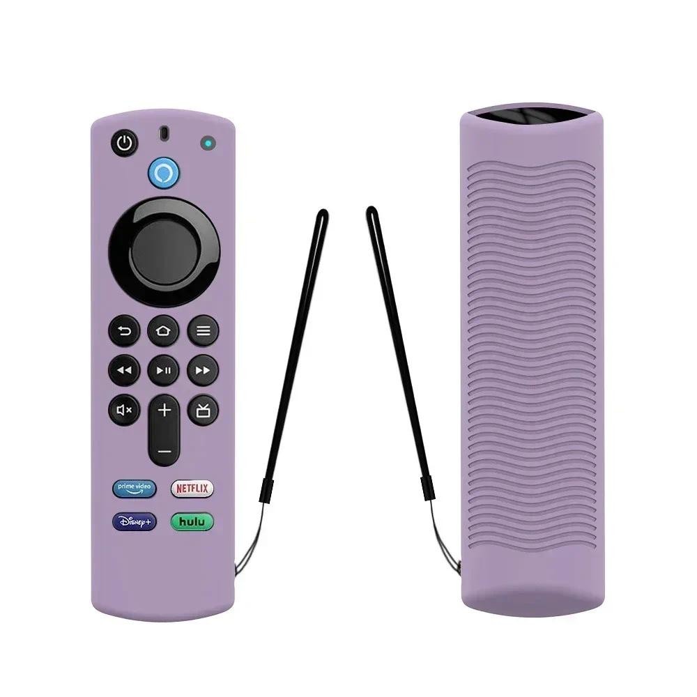 ฝาครอบรีโมทคอนโทรลทีวีสําหรับ Fire TV Stick 4K 3rd Controller ใช้งานร่วมกับสําหรับ Alexa Voice Remote ฝาครอบป้องกัน