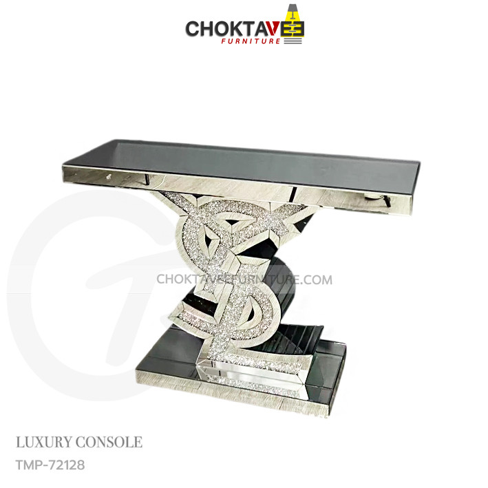 โต๊ะคอลโซล กระจก 120 cm. (MIRROR Series) รุ่น TMP-72128 [Trio Collection]