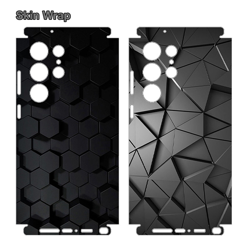 Black Series สติกเกอร์ Galaxy S25 S26 S24 S23 S22 Ultra A52 A52S A54 A55 A56 5G ป้องกันหน้าจอด้านหลังรูปลอกผิว