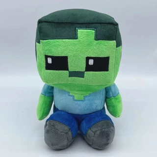 ของเล่นตุ๊กตา Minecraft Creeper Enderman Zombie Alex Wolf ฟิกเกอร์ภาพยนตร์ตุ๊กตาสะสมสำหรับเด็กของขวัญ