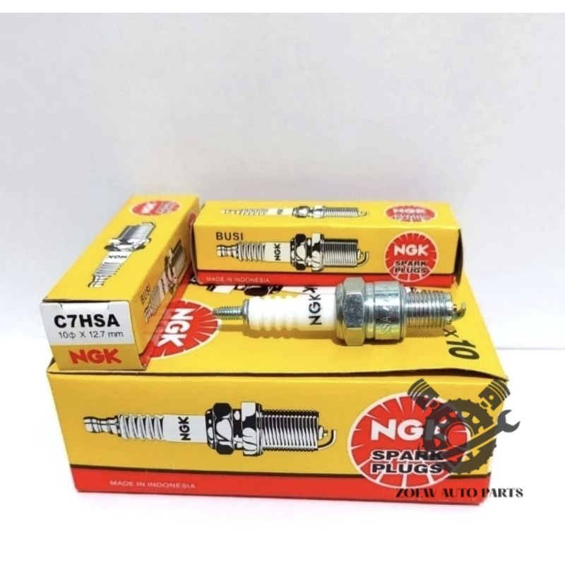 NGK C7HSA GRAND SUPRA หัวสีขาว ANTI-FUNGUS SPARK PLUG ต่อ 1PC BP5ES BP7HS CPR6EA-9 D8EA BPM6A D6HS