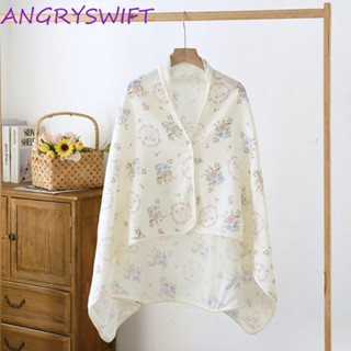 อังรีฟ ผ้าคลุมให้นม ผ้าฝ้ายแม่เคปผ้าห่ม สบายดอกไม้พิมพ์ผ้ากั…