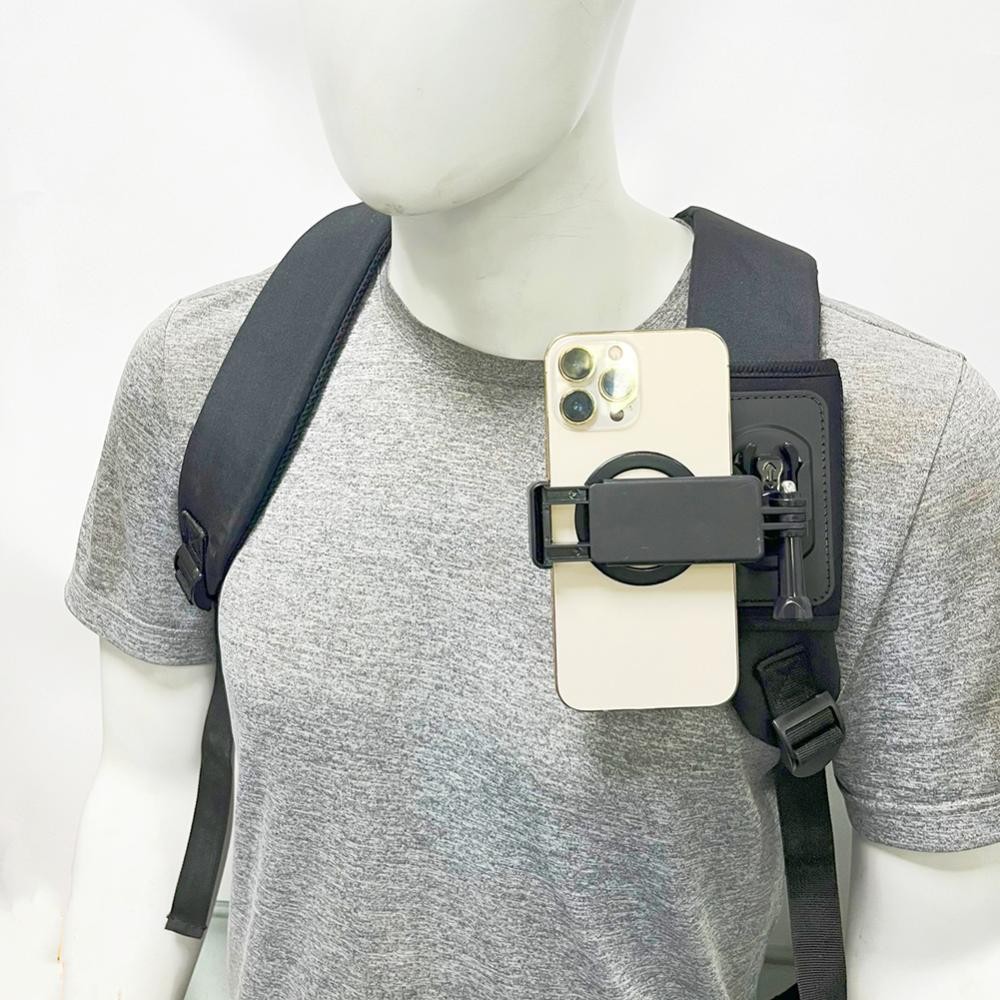 TME 360 หมุนกระเป๋ากระเป๋าเป้สะพายหลังสายคล้องไหล่ Mount สําหรับ GoPro Hero 13 12 11 10 9 DJI Action 5 Pro 4 Insta360 X4 X3 ผู้ถือ thumbnail 4