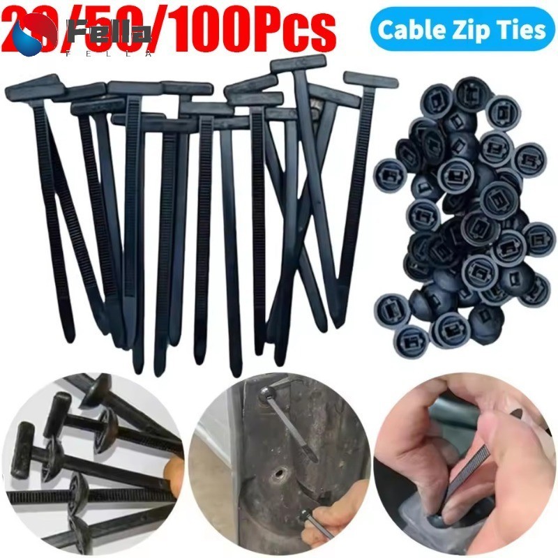 [AM3C]100 ชิ้น Heavy-Duty Nylon Cable Ties พร้อมหัวเข็มขัด - UV ทนและกันน้ํา, กลไกล็อคตัวเองสําหรับรถยนต์/บ้าน/การก่อสร้าง, แข็งแรงกว่าสกรู