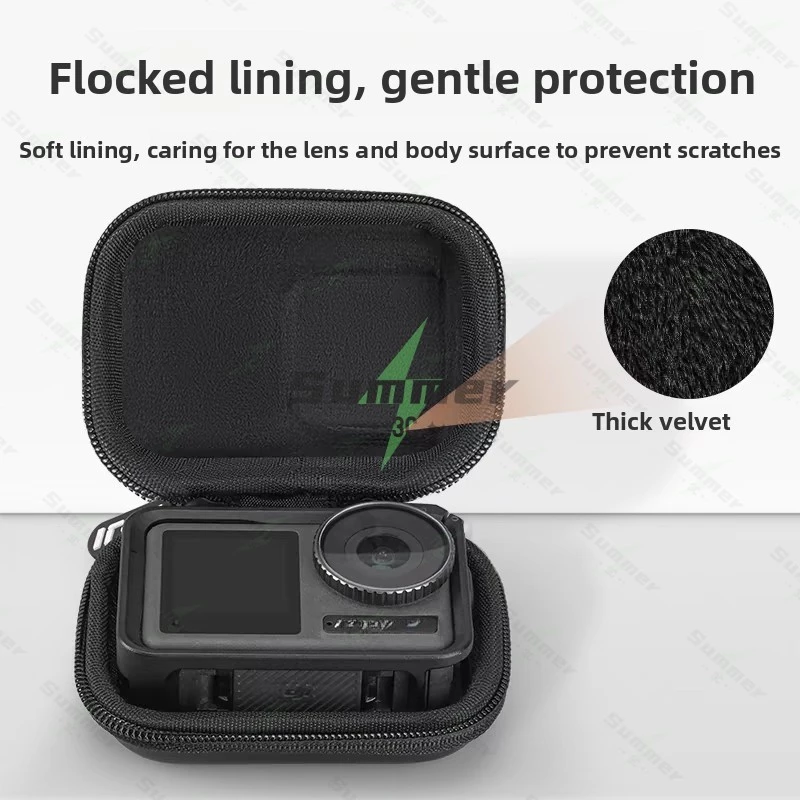 กระเป๋าใส่กล้องขนาดเล็กสำหรับ DJI Action 5pro/4/3 สำหรับ GoPro Hero 13/12/11/10/9 กระเป๋าใส่กล้องแบบพกพาพร้อมเคสป้องกัน thumbnail 6