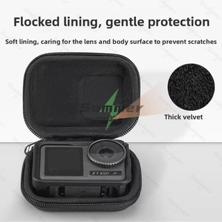 กระเป๋าใส่กล้องขนาดเล็กสำหรับ DJI Action 5pro/4/3 สำหรับ GoPro Hero 13/12/11/10/9 กระเป๋าใส่กล้องแบบพกพาพร้อมเคสป้องกัน