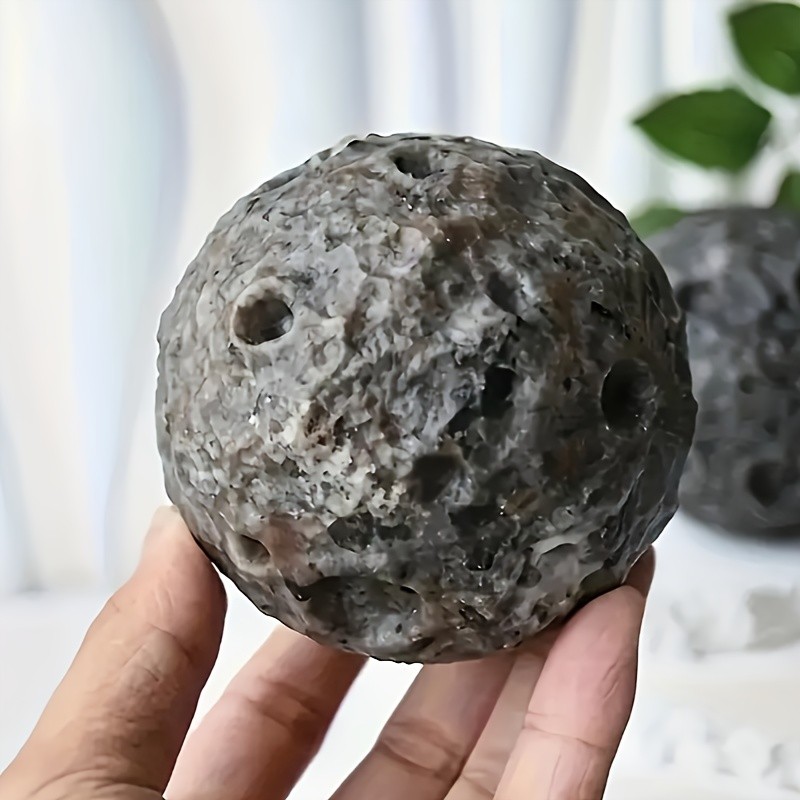 1 ชิ้น Natural Yooperlite Stone Moon, Syenite Rich Fluorescent Sodalite